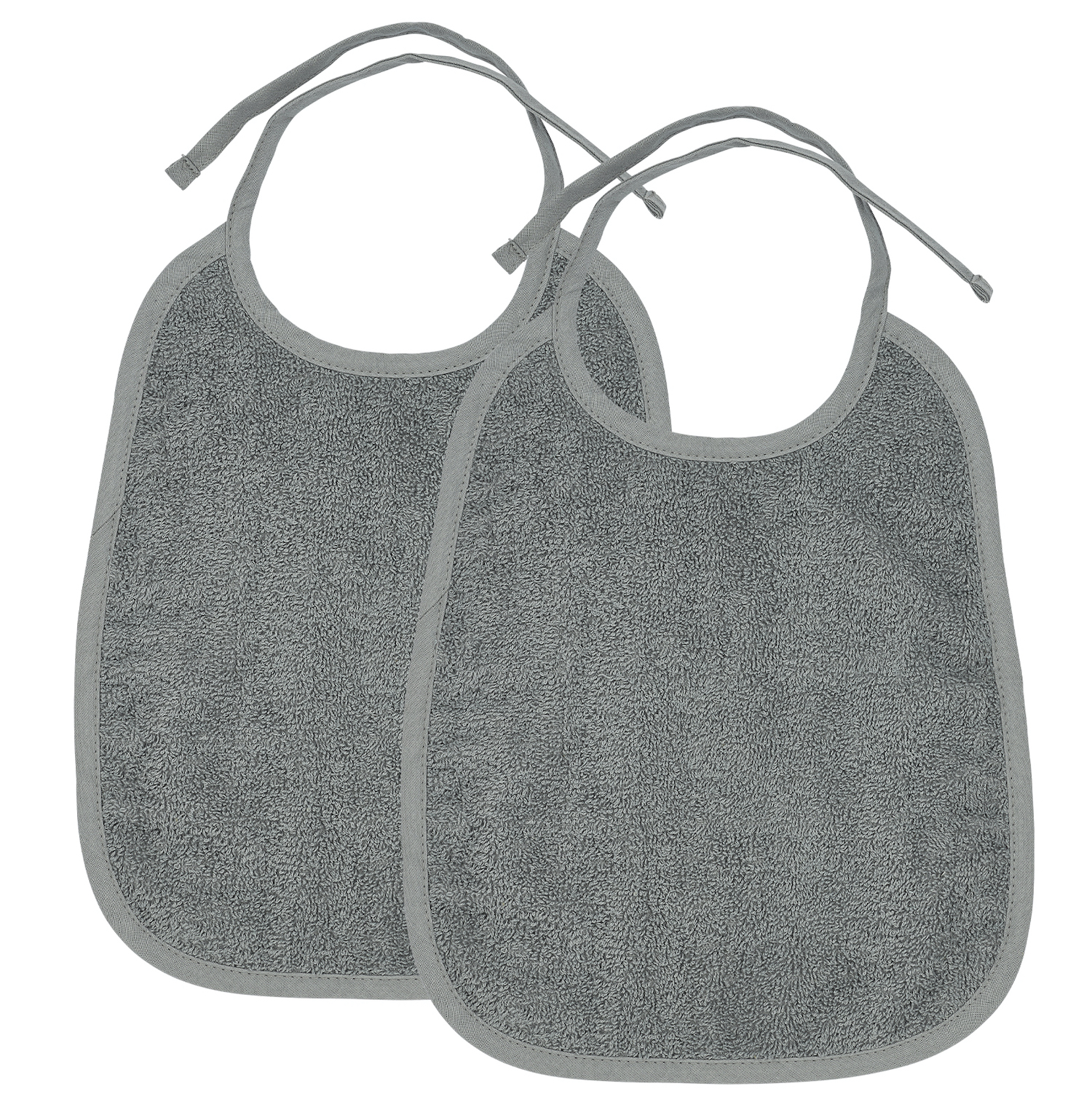 Slab 2-pack badstof Uni - grey