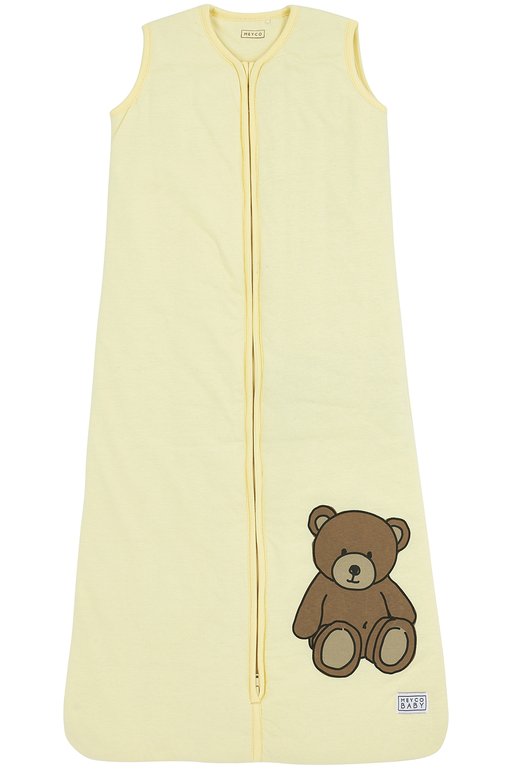 Sleepingbag lined 2-pack Teddy Bear - soft yellow - 90cm