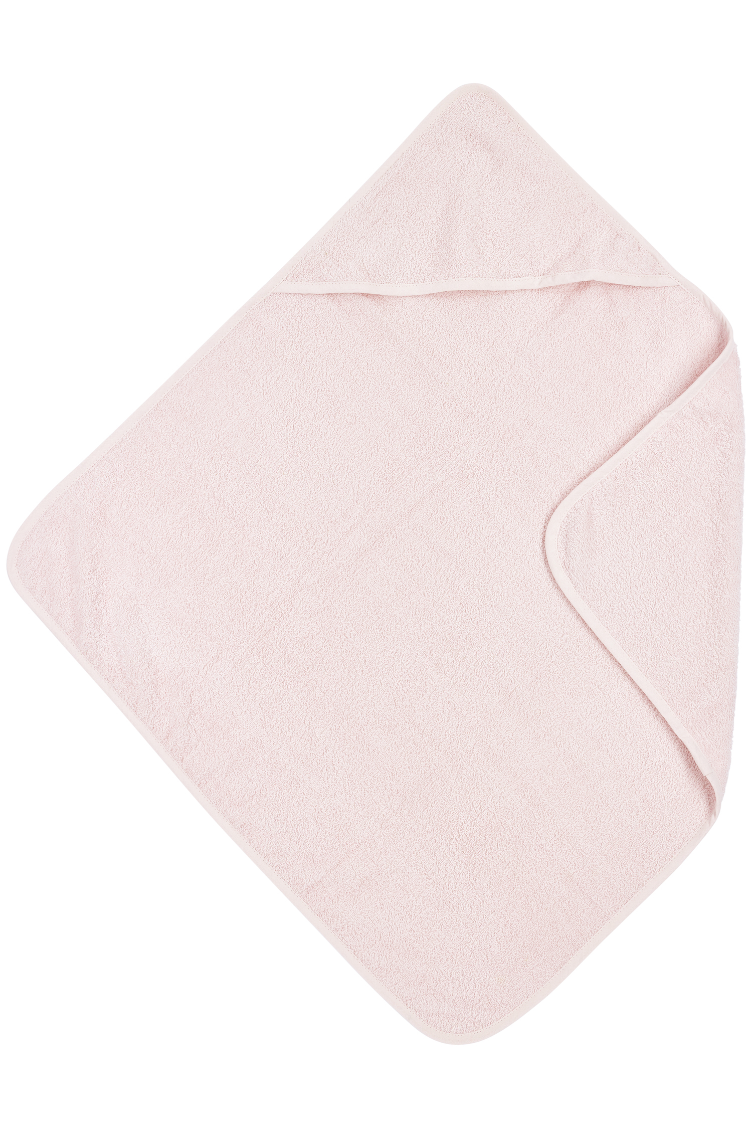 Badcape badstof Uni - light pink - 75x75cm