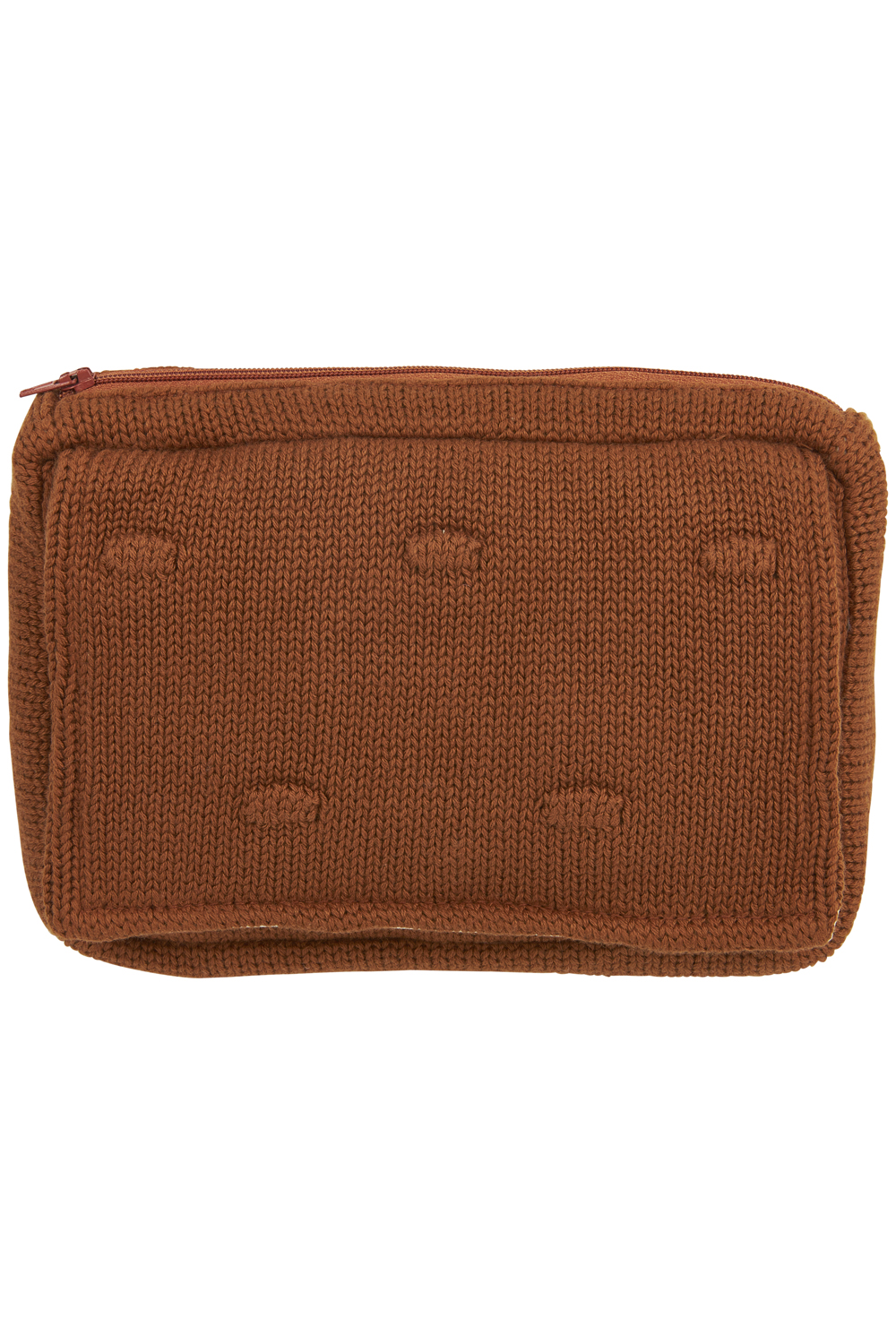 Knitted Wipes Pouch Knots - Camel