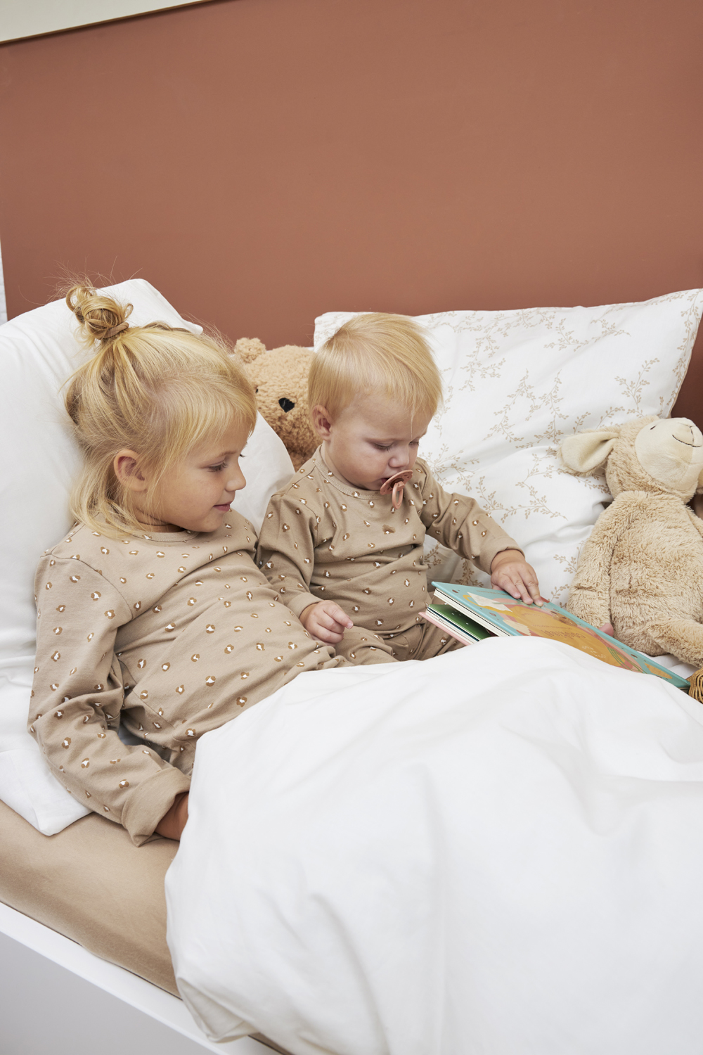 Baby Pyjama 2-pack Mini Panther - offwhite/sand - 62/68