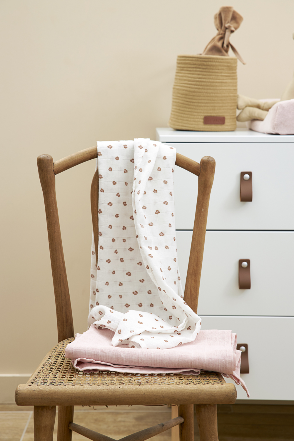 Swaddle 2-pack hydrofiel Mini Panther - soft pink - 120x120cm