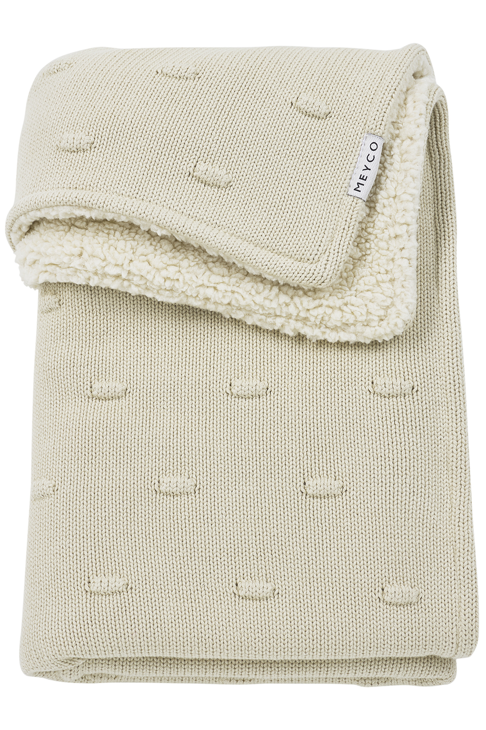 Wiegdeken Knots teddy - soft sand - 75x100cm - 2.0 TOG