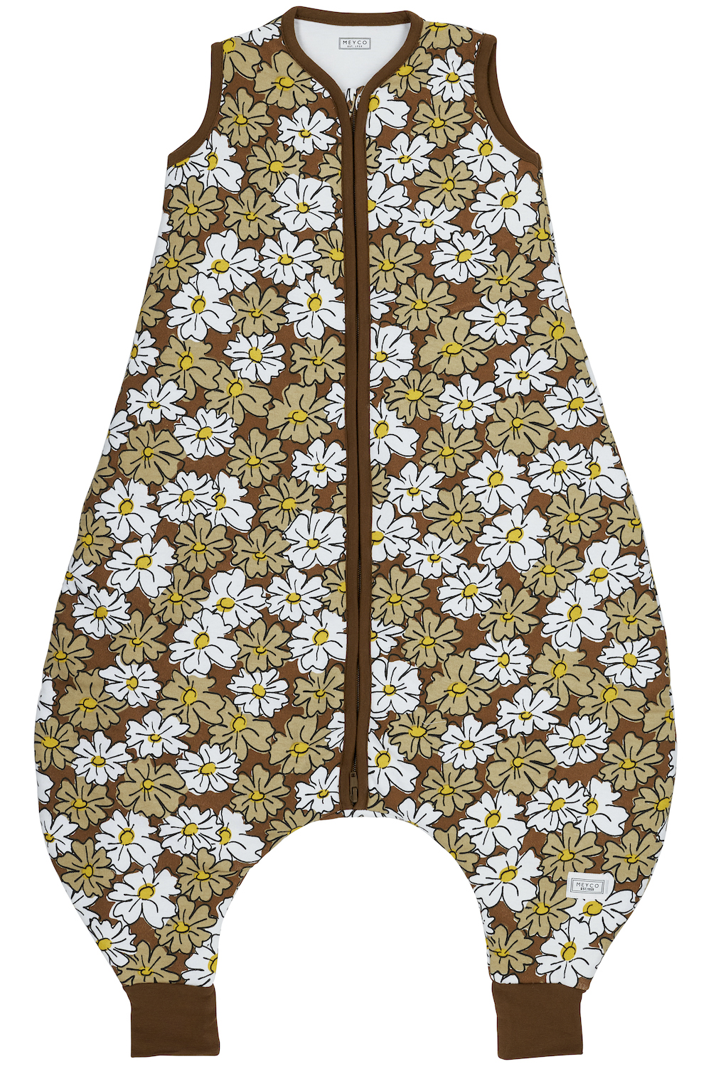 Baby winter slaapoverall jumper Vintage Flower - chocolate - 104cm - 2.0 TOG