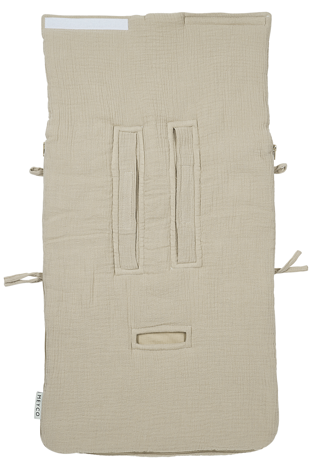 Footmuff pre-washed muslin Uni - sand - 40x82cm