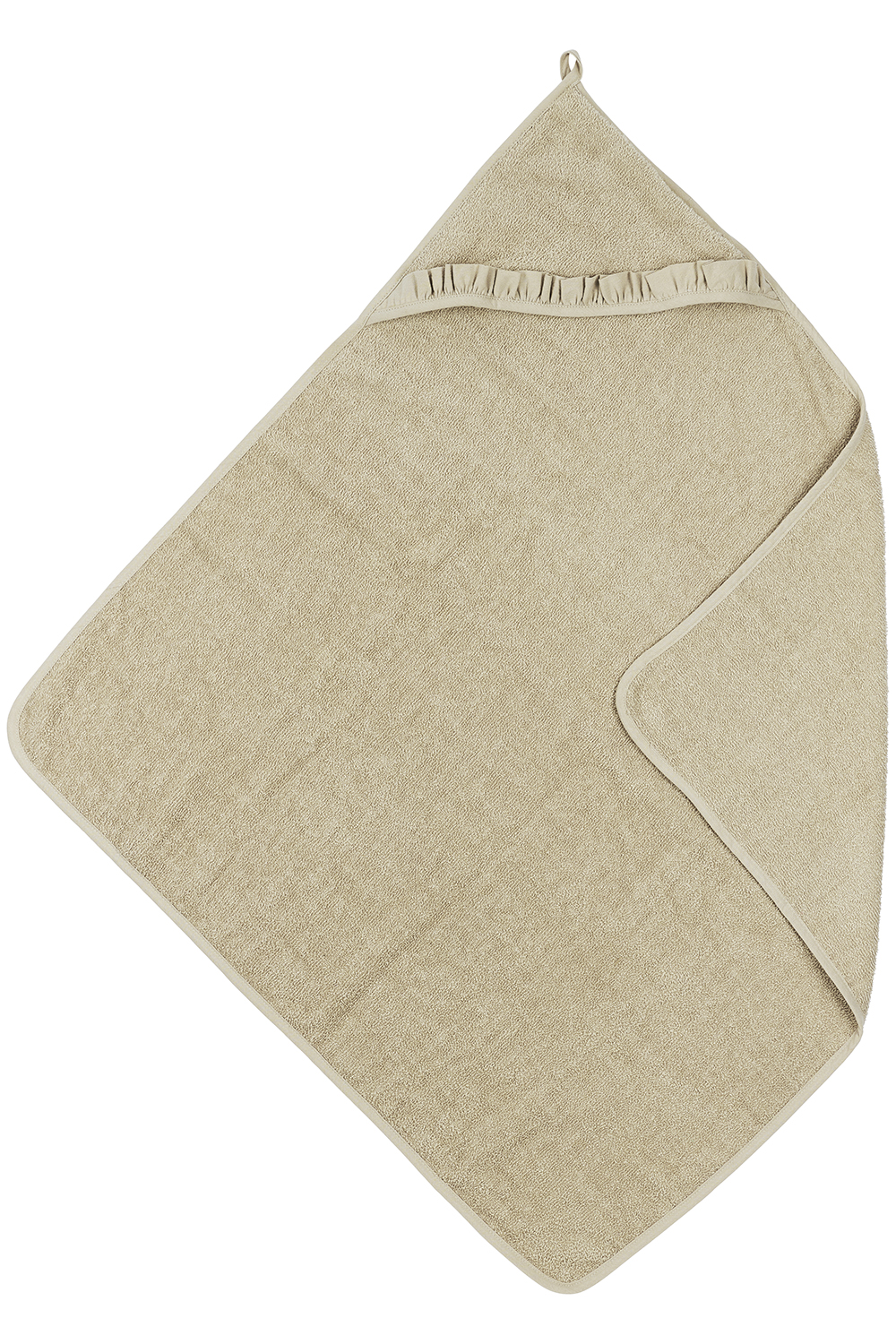 Bathcape terry Ruffle - sand - 80x80cm