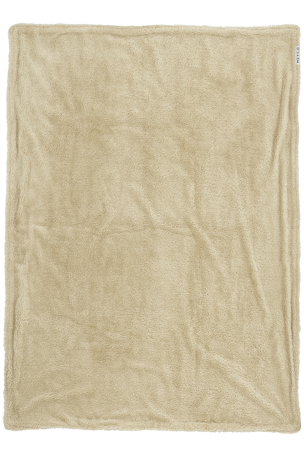 Cot bed blanket Mini Knots teddy - sand - 100x150cm