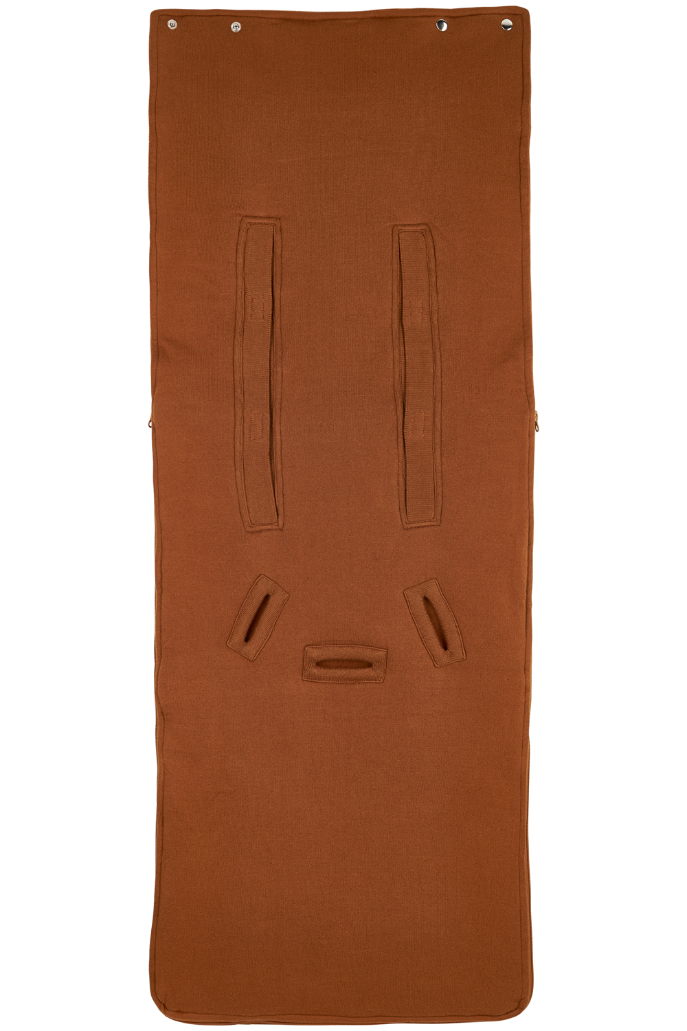 Buggy voetenzak Knit Basic - camel - 45x130cm