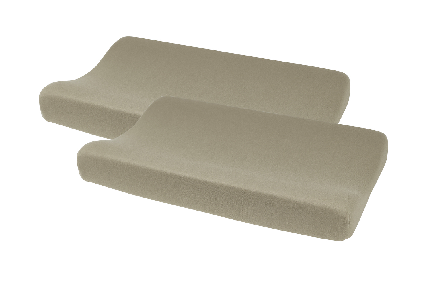 Aankleedkussenhoes 2-pack Uni - taupe - 50x70cm