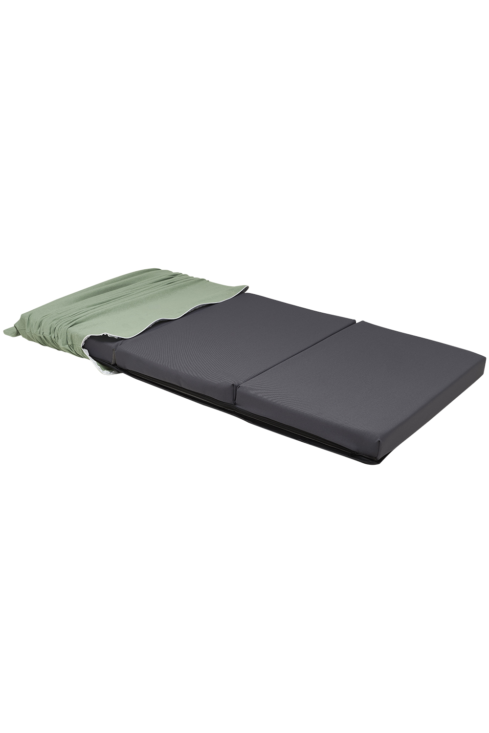 Matratzenbezug für Campingbetten Uni - stone green - 60x120cm