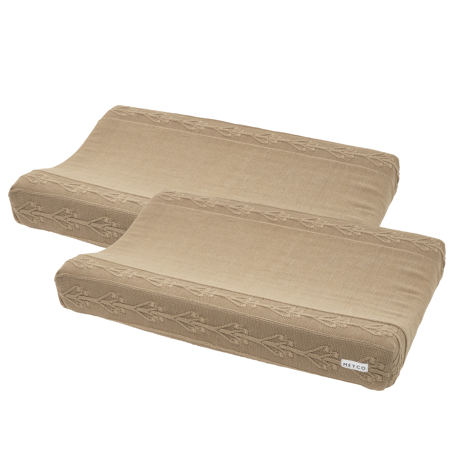 Aankleedkussenhoes 2-pack Romantic Flower - taupe - 50x70cm