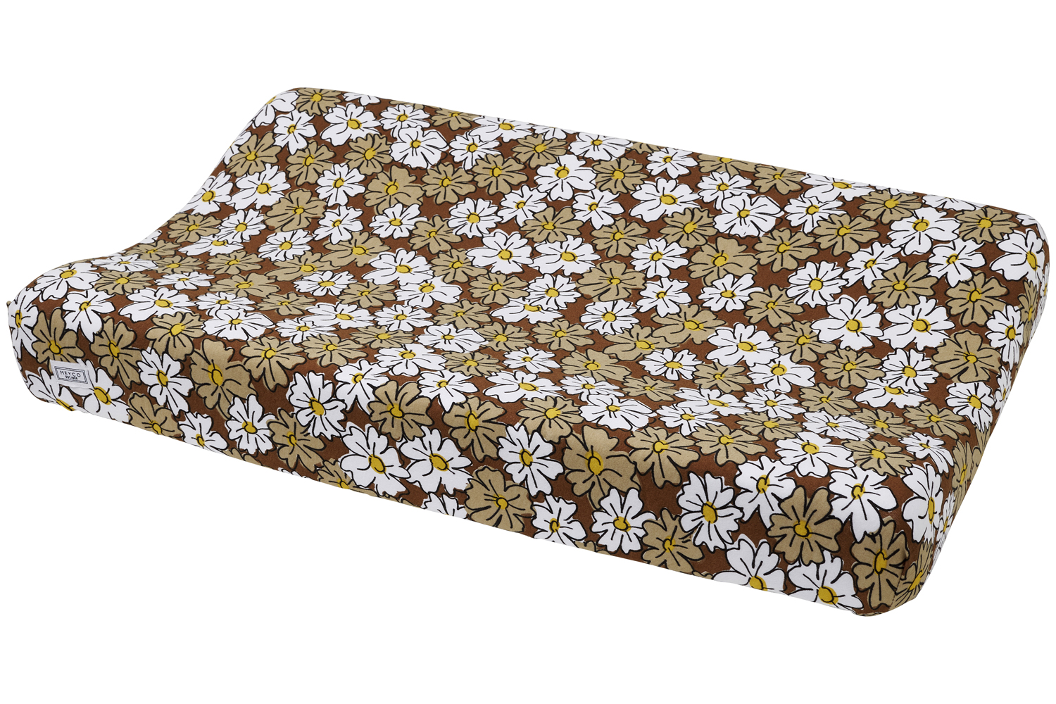 Aankleedkussenhoes Vintage Flower - chocolate - 50x70cm