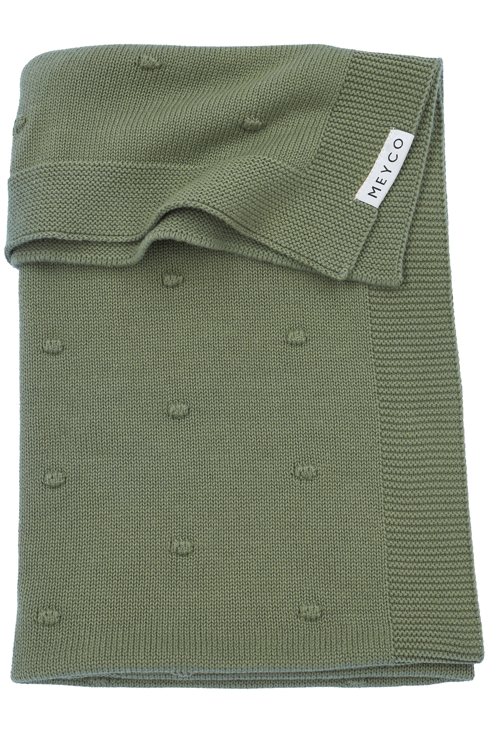 Wiegdeken Mini Knots - forest green - 75x100cm - 1.0 TOG