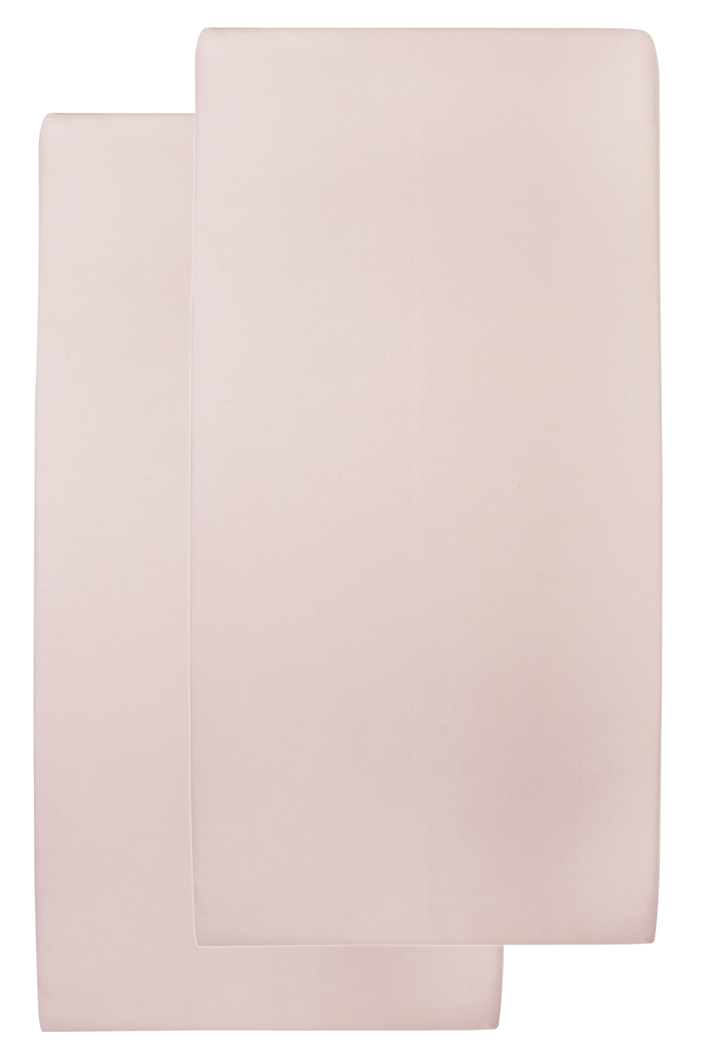 Spannbettlaken Kinderbett 2er pack Uni - light pink - 60x120cm