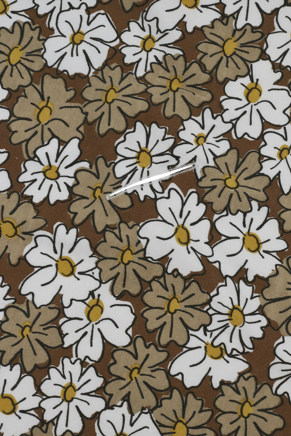 Badcape Vintage Flower - chocolate - 90x90cm