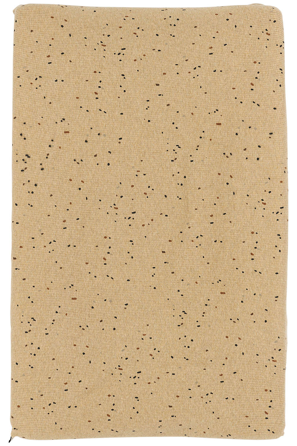 Aankleedkussenhoes Rib Mini Spot - toffee melange - 50x70cm