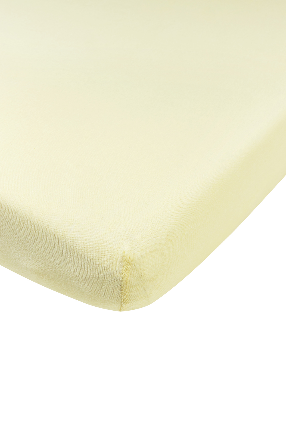 Jersey Hoeslaken Ledikant - Soft Yellow - 60x120cm
