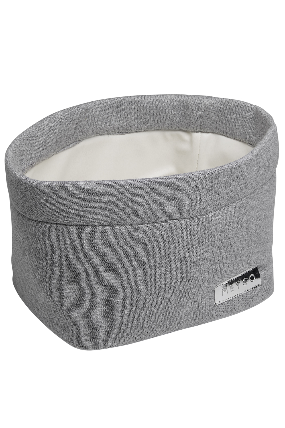 Nursery basket Knit Basic - grey melange - Small