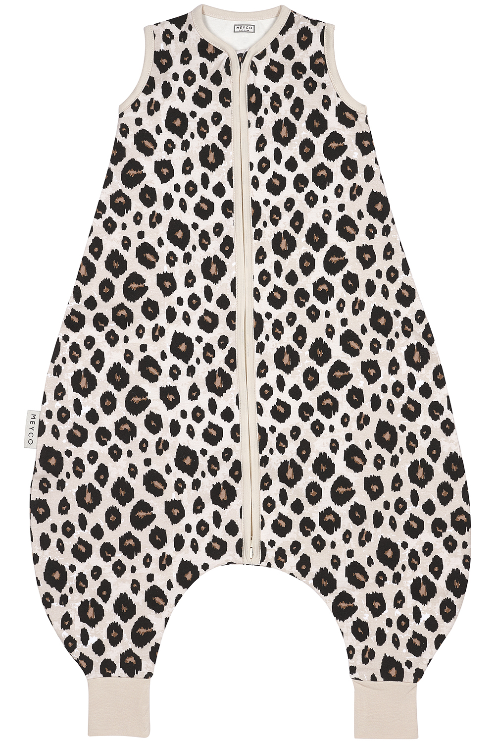 Baby sommer Schlafoverall Jumper Leopard - sand melange - 104cm