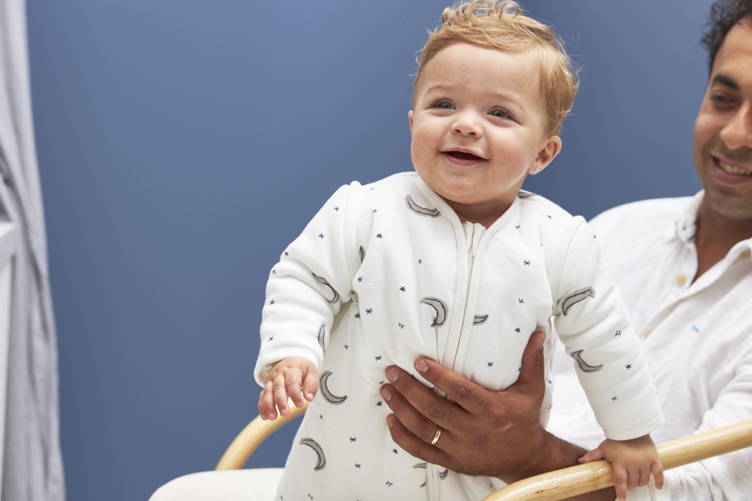 Baby slaapzak met afritsbare mouwen Moon - indigo - 110cm - 2.5 TOG