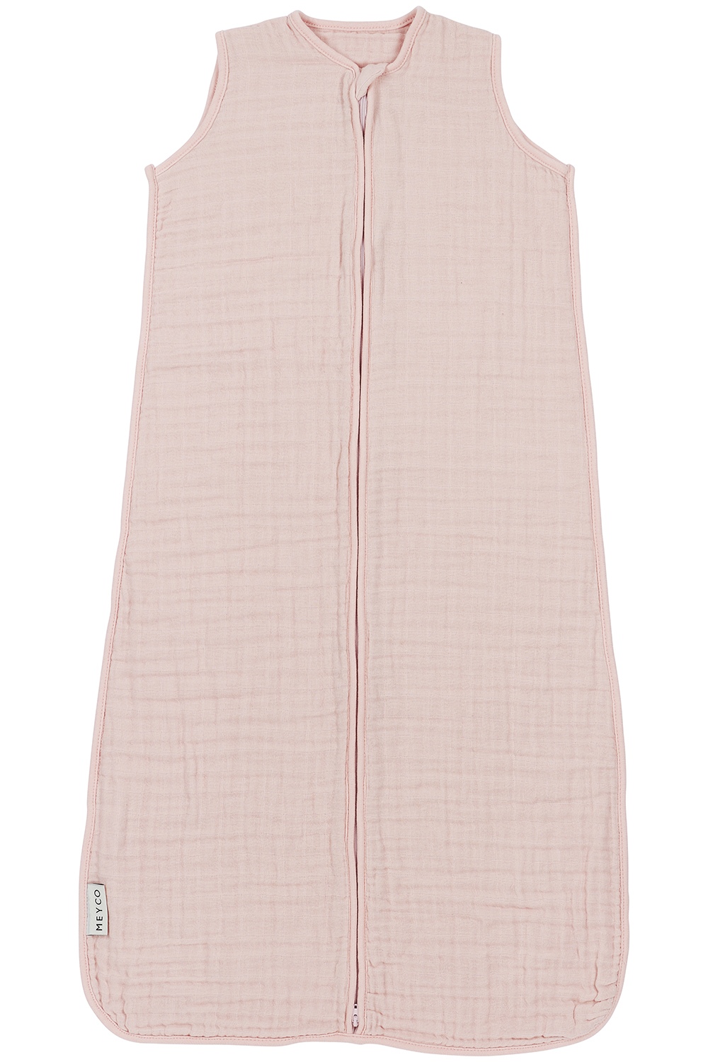 Sleepingbag pre-washed muslin Uni - soft pink - 70cm - 0.5 TOG