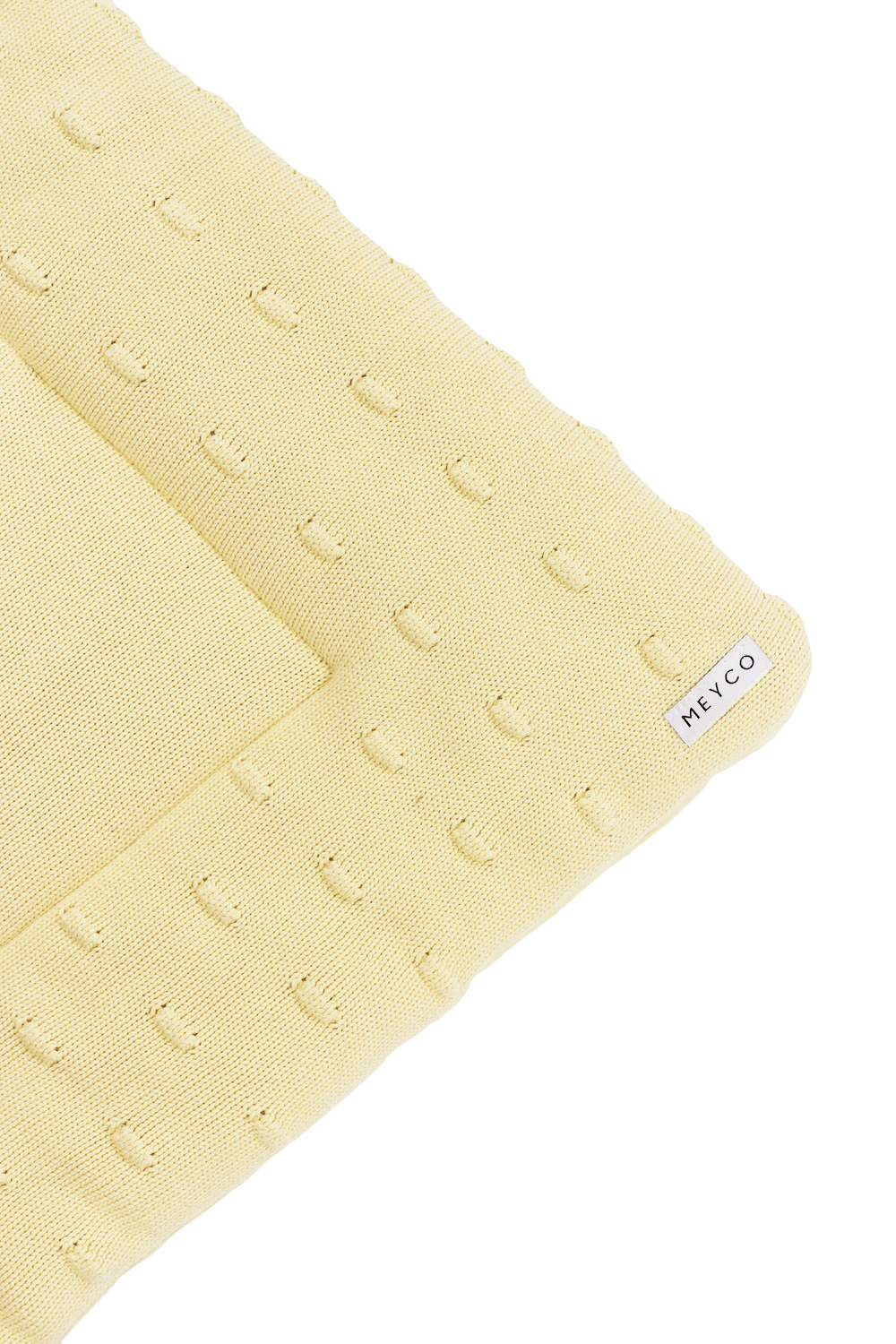 Playpen mattress Knots - soft yellow - 77x97cm