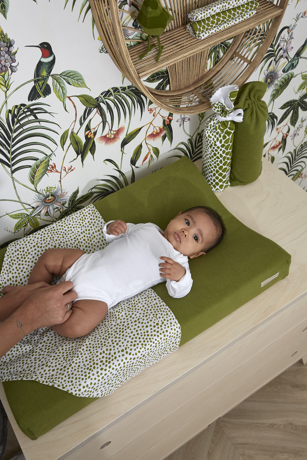 Swaddle 2-pack hydrofiel Cheetah/Snake - avocado - 120x120cm