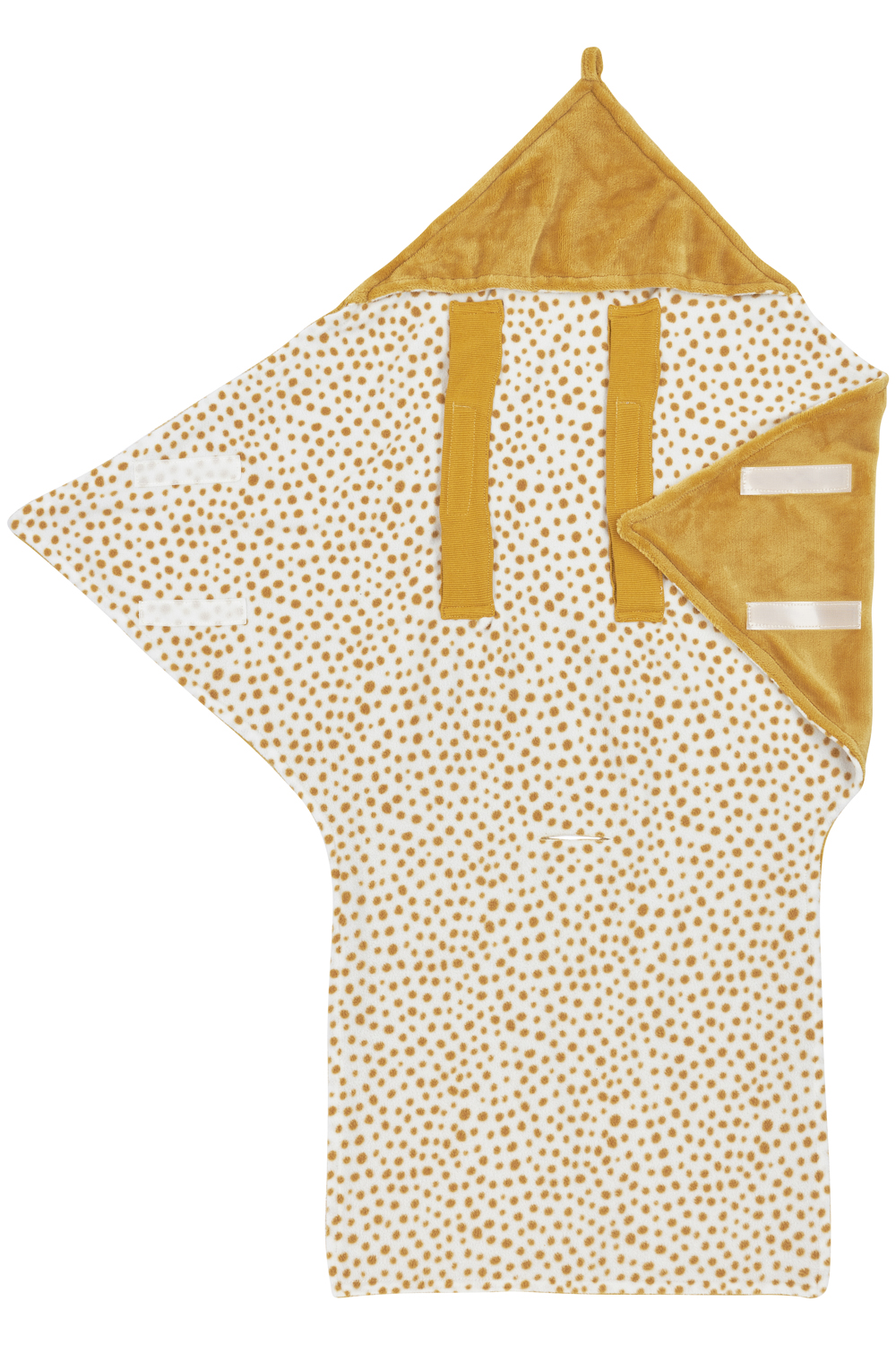 Wikkeldeken fleece Cheetah - honey gold