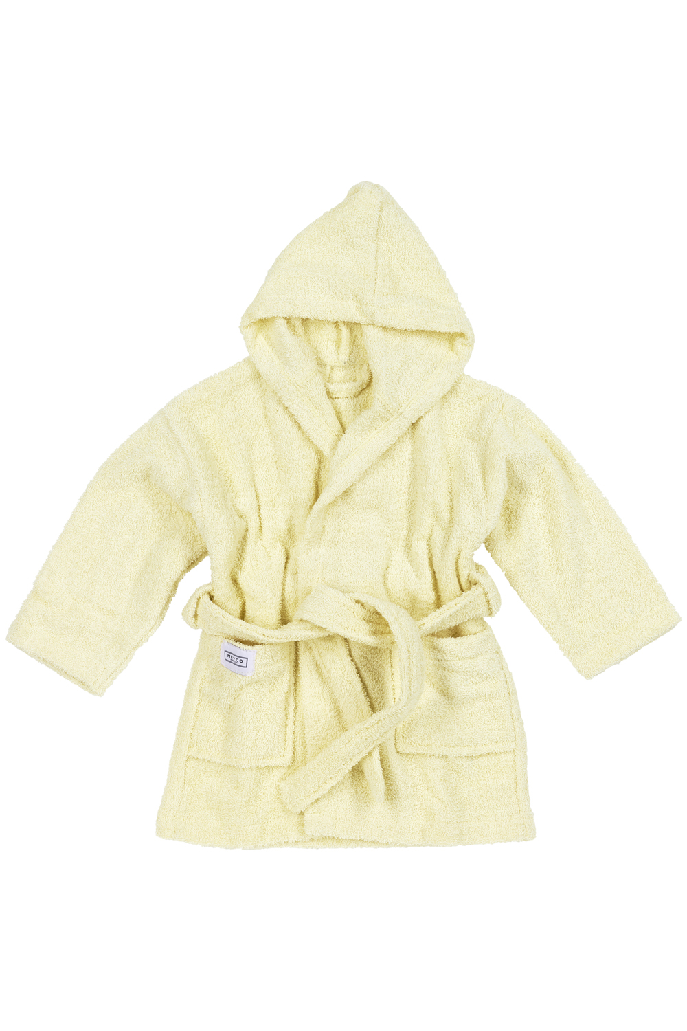 Bathrobe terry Uni - soft yellow - 98/104