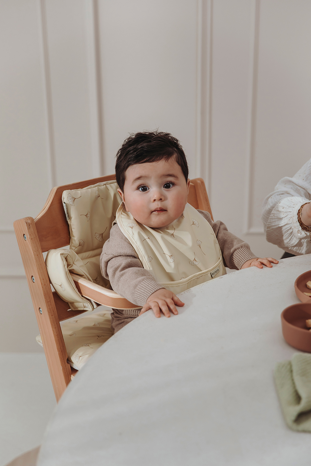 Highchair cushion for growth chair Ginkgo - soft sand