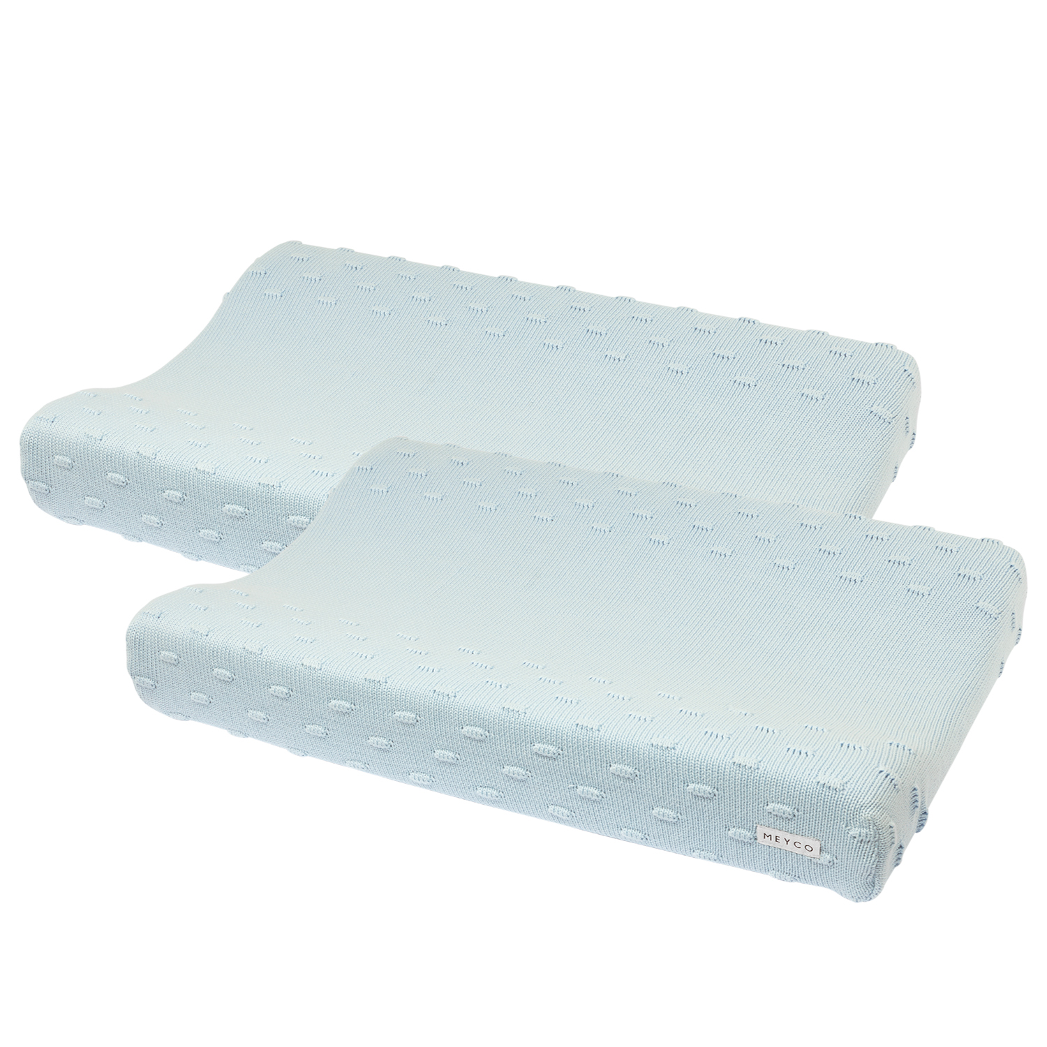 Changing mat cover 2-pack Knots - light blue - 50x70cm