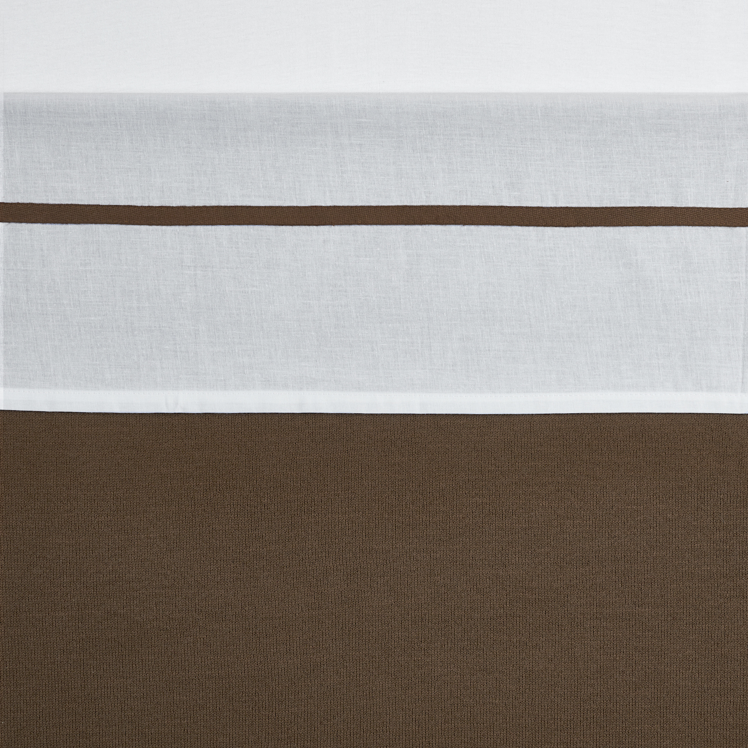 Crib Sheet Piping - Chocolate - 75x100cm