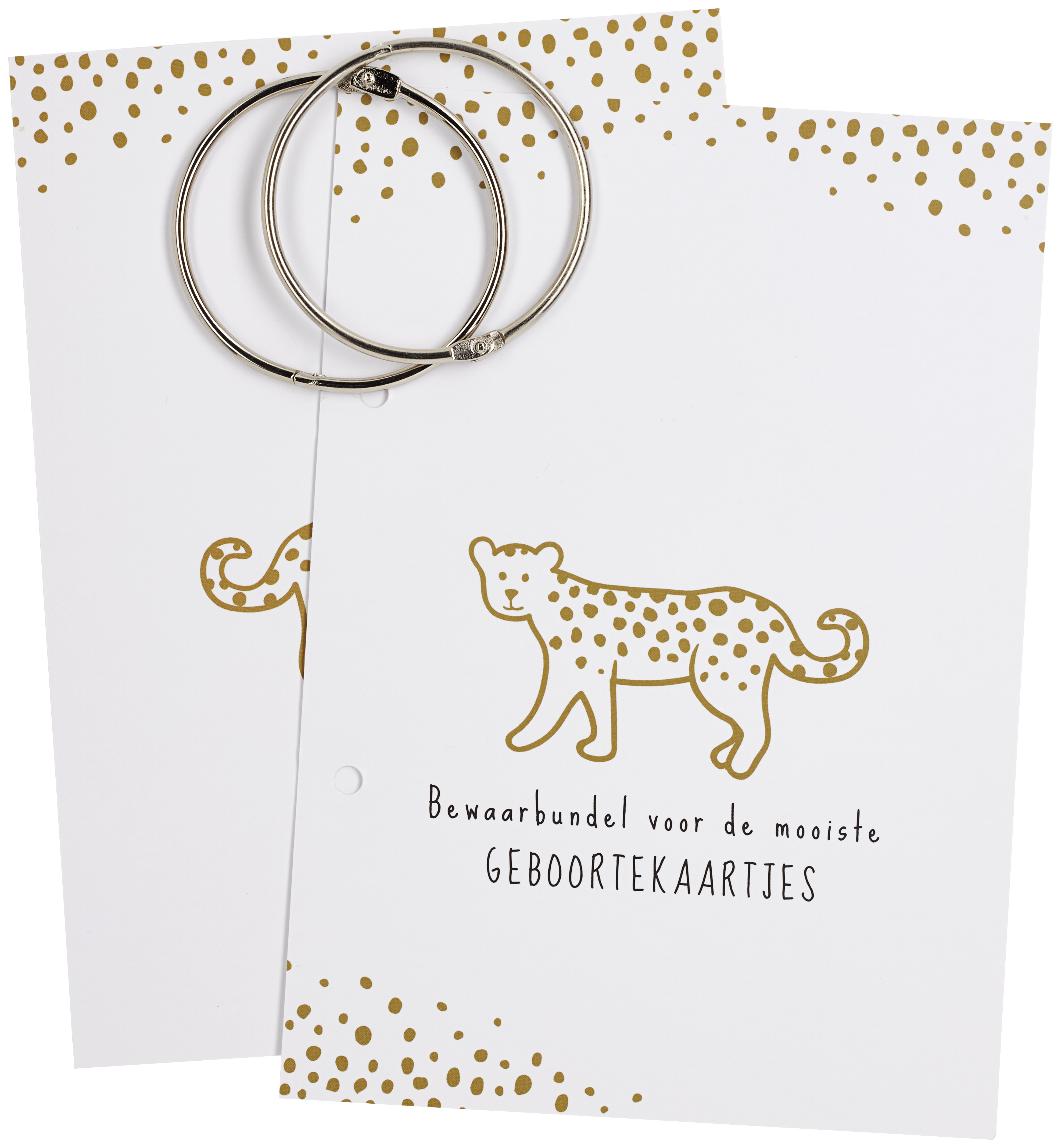 Card bundle Cheetah - honey gold