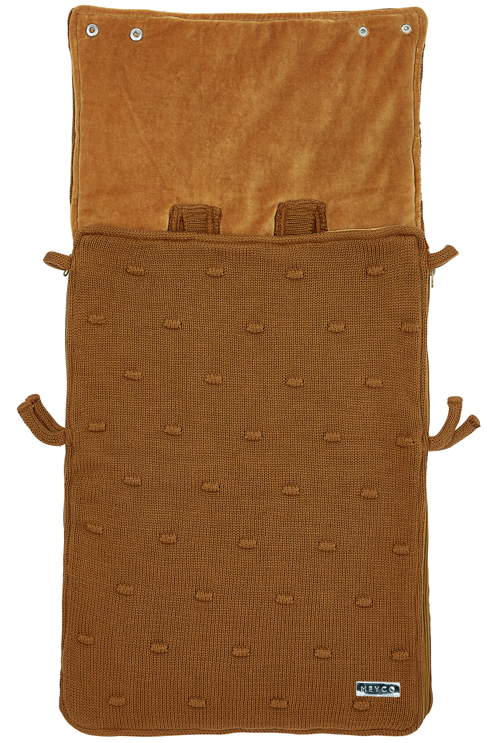 Voetenzak Knots - camel - 40x82cm