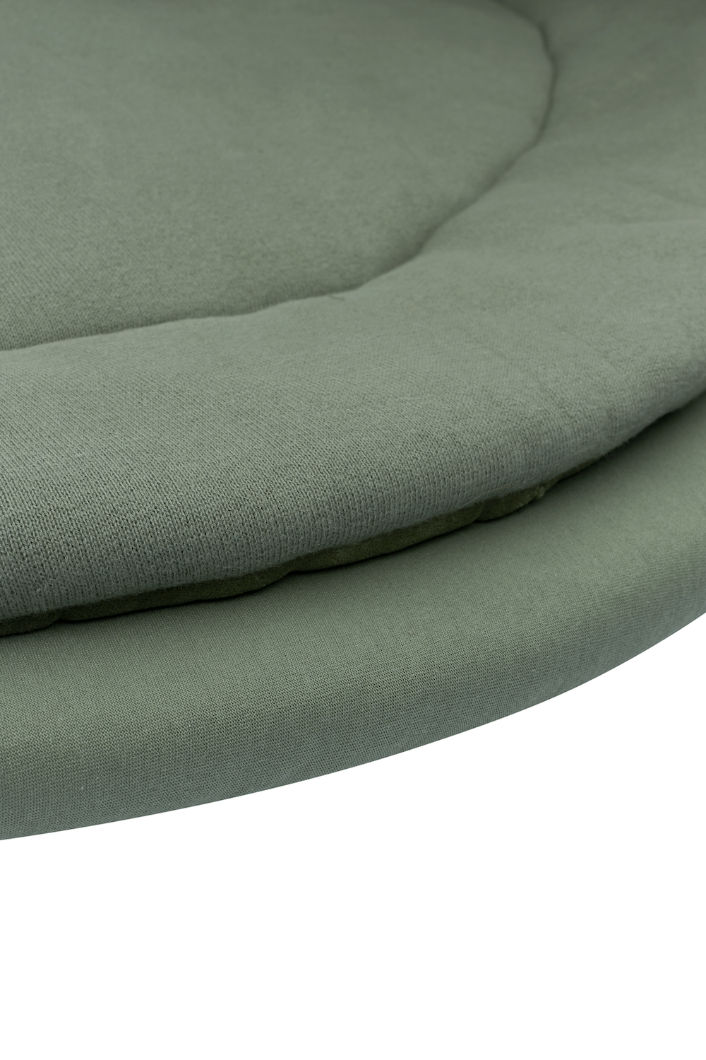 Fitted sheet playpen mattress Uni - forest green - Round 90/95cm