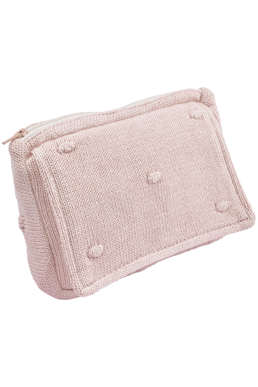 Wipes pouch Mini Knots - soft pink