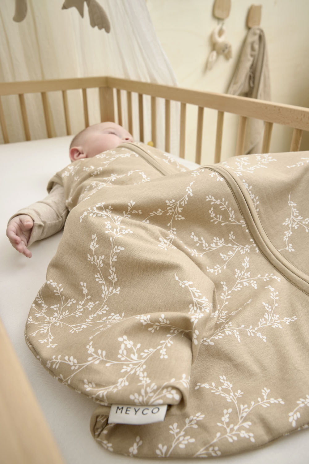 Baby slaapzak heupdysplasie Branches - sand - 70cm - 0.5 TOG