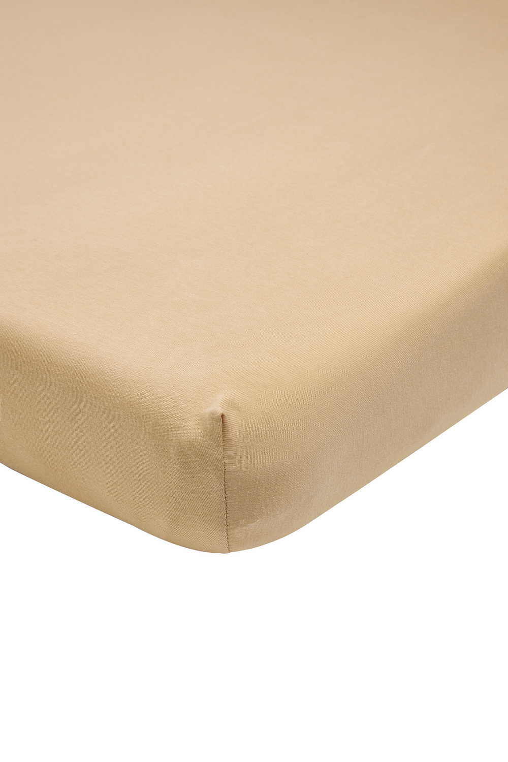 Fitted sheet 1-Pers. Uni - warm sand - 80x200cm