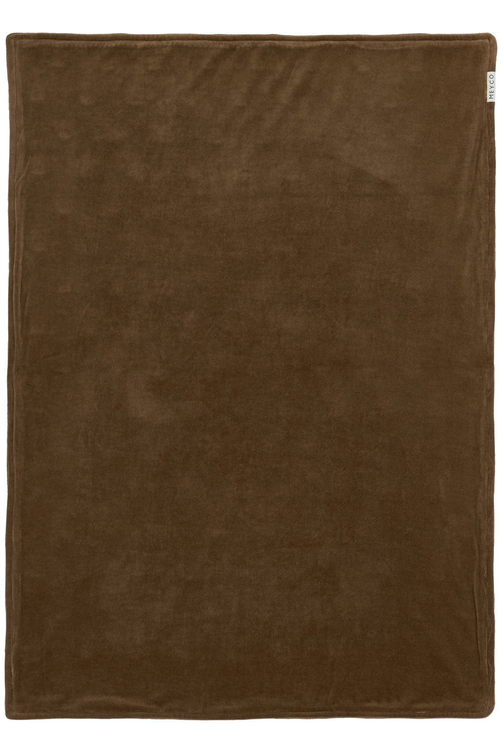 Ledikant deken Knots velvet - chocolate - 100x150cm