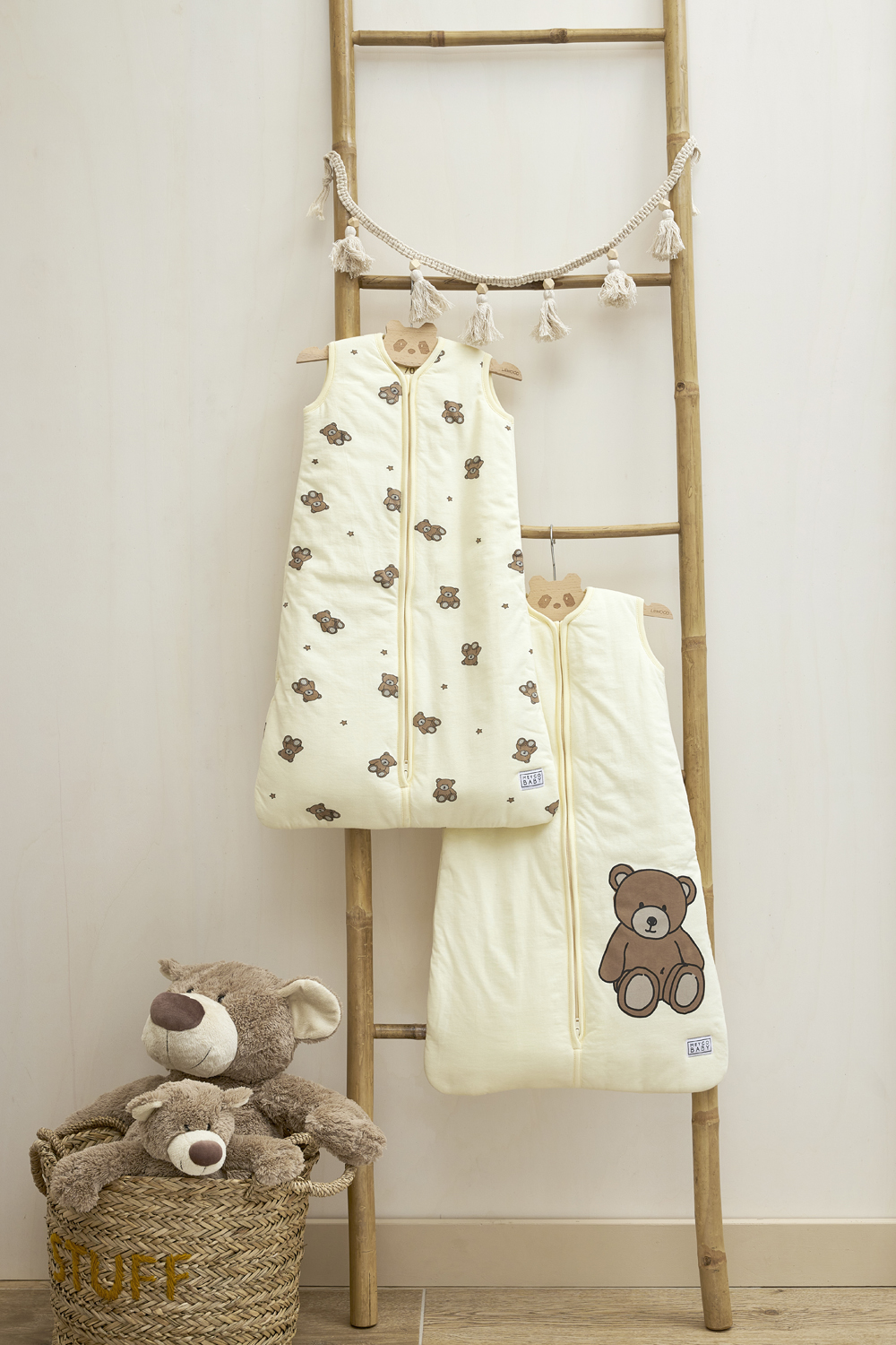 Schlafsack Gefüttert 2er pack Teddy Bear - soft yellow - 110cm - 2.0 TOG