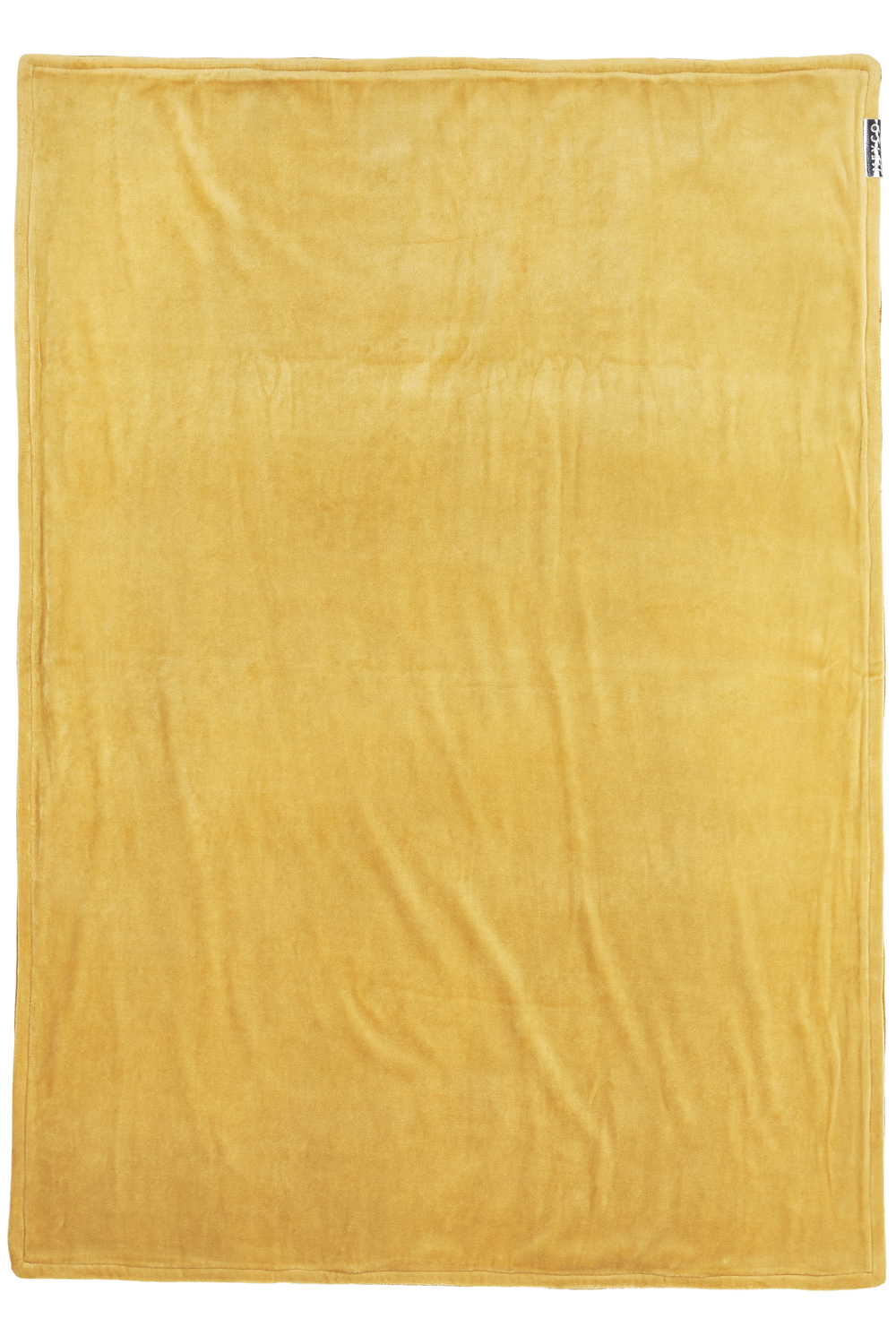 Babydecke groß Knit Basic velvet - honey gold - 100x150cm
