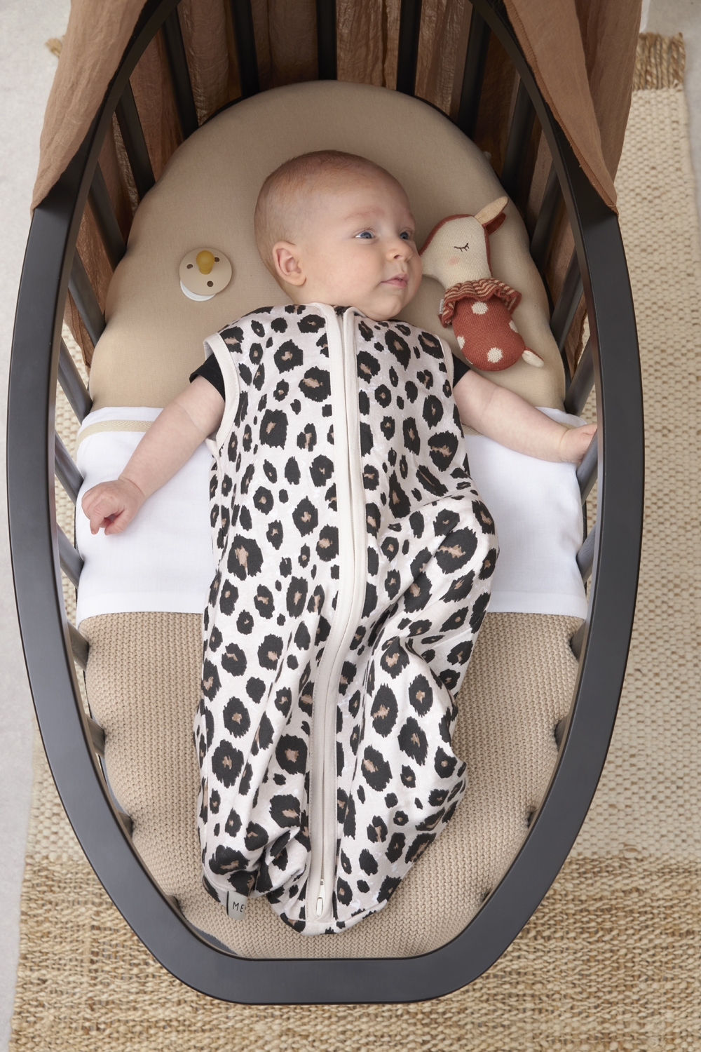 Babyslaapzak Leopard - Sand Melange - 60cm
