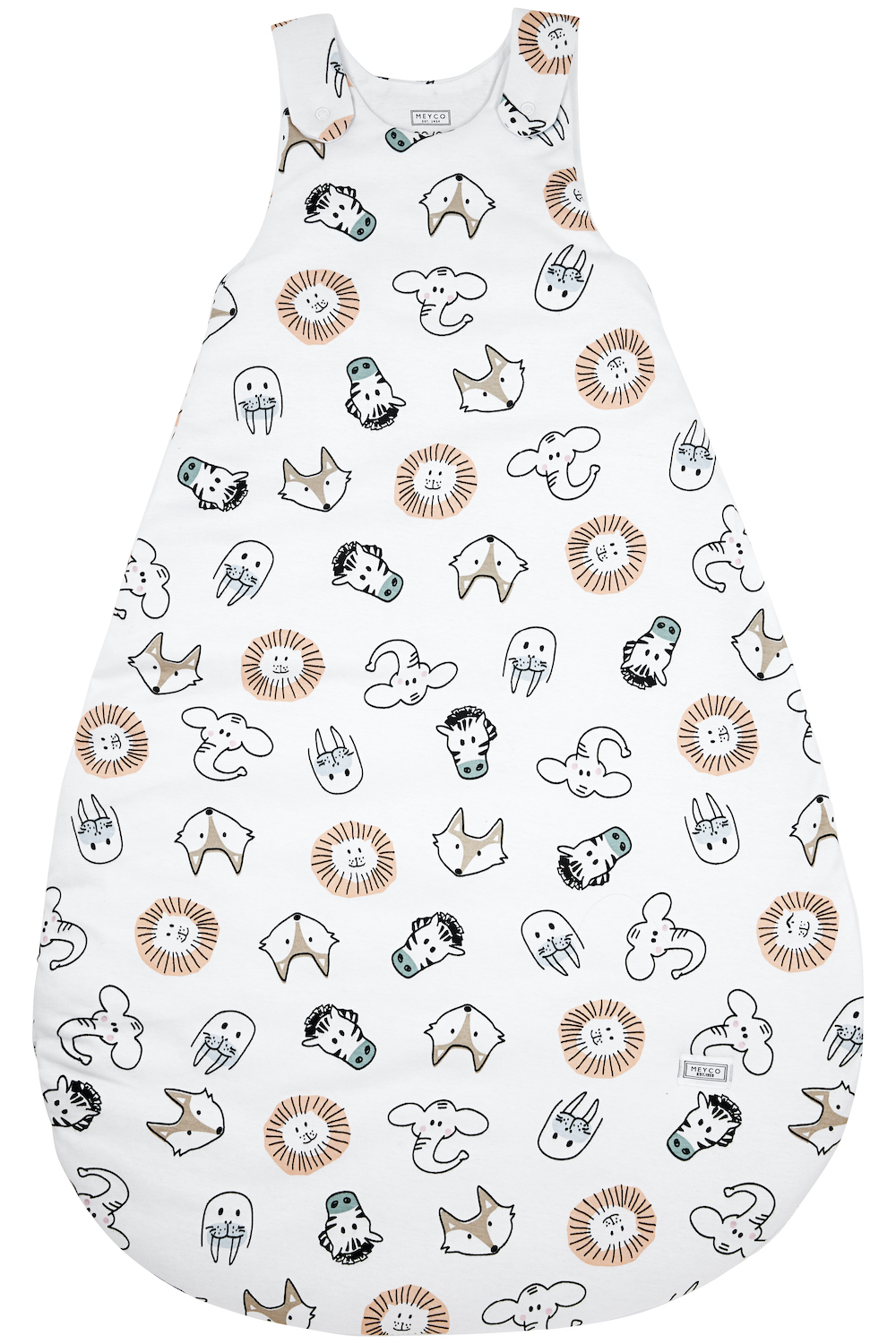 Baby slaapzak rond tweedelig Animal - multicolour - 50/56
