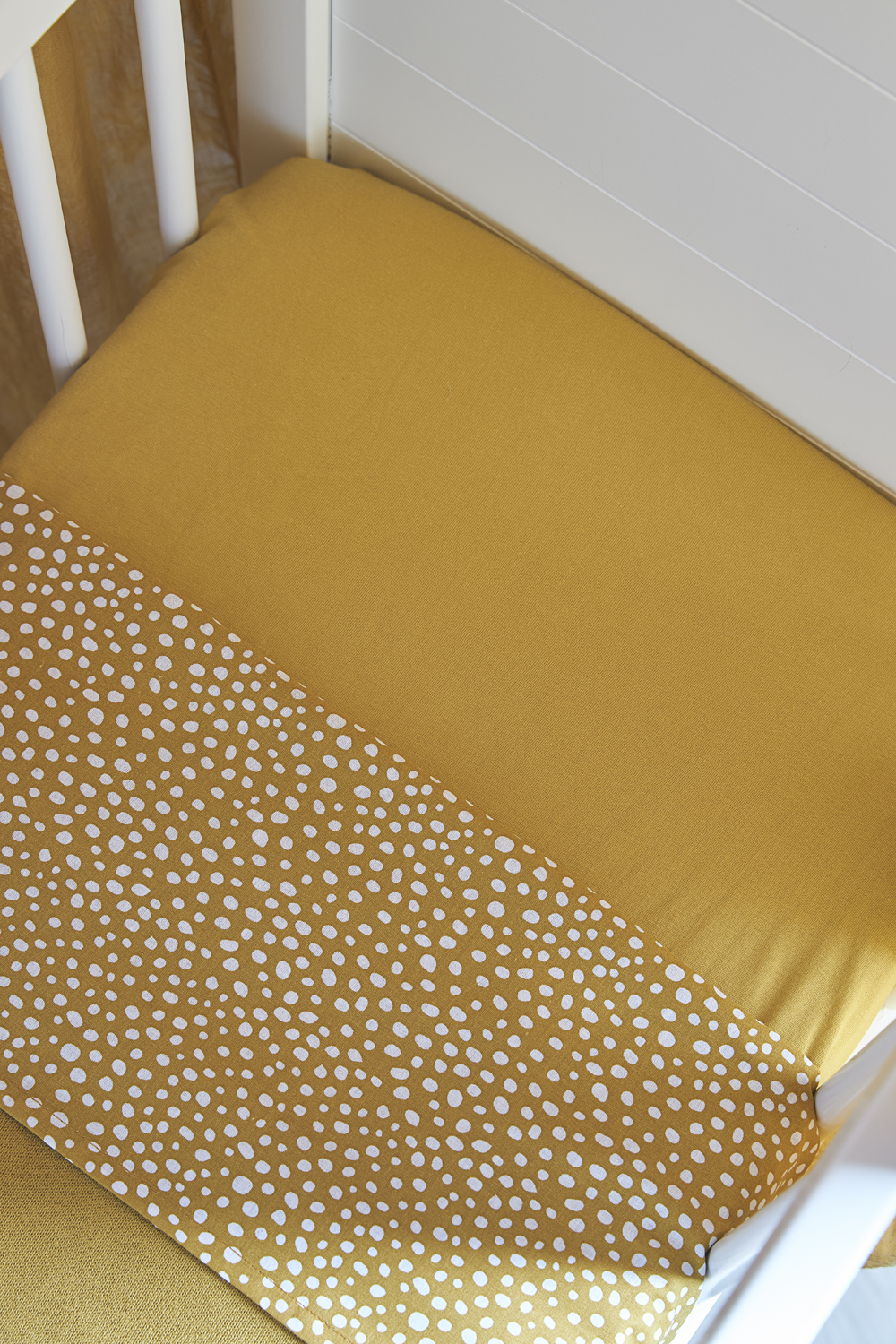 Crib sheet 2-pack Cheetah/Uni - honey gold - 75X100cm