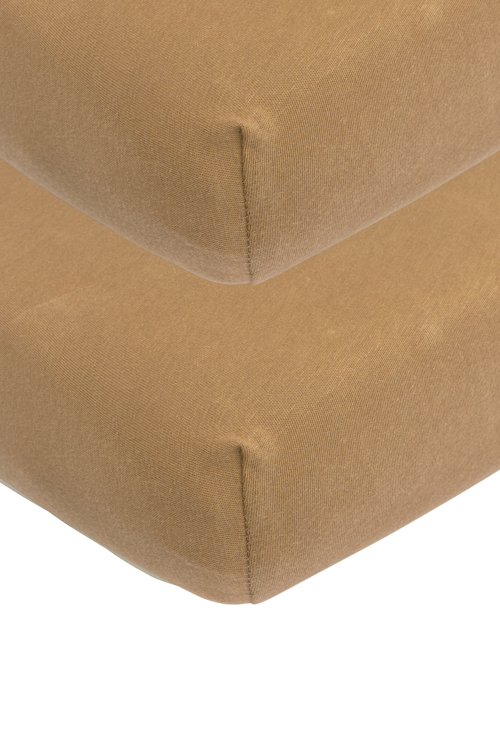 Hoeslaken wieg 2-pack Uni - toffee - 40x80/90cm