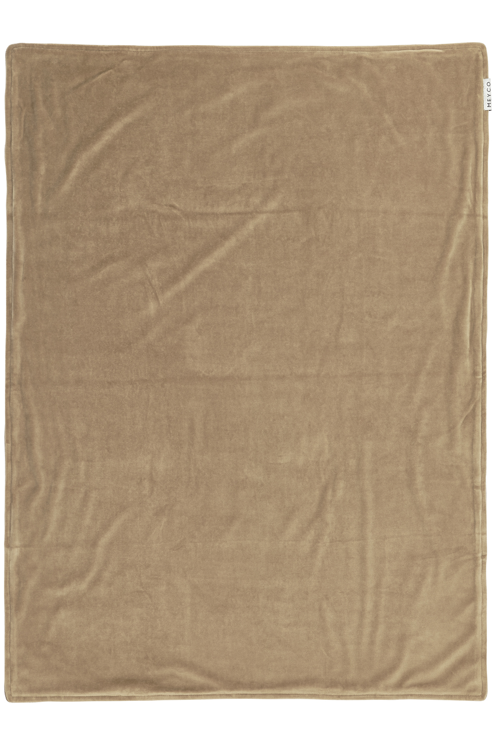Ledikant deken Knit Basic velvet - taupe - 100x150cm