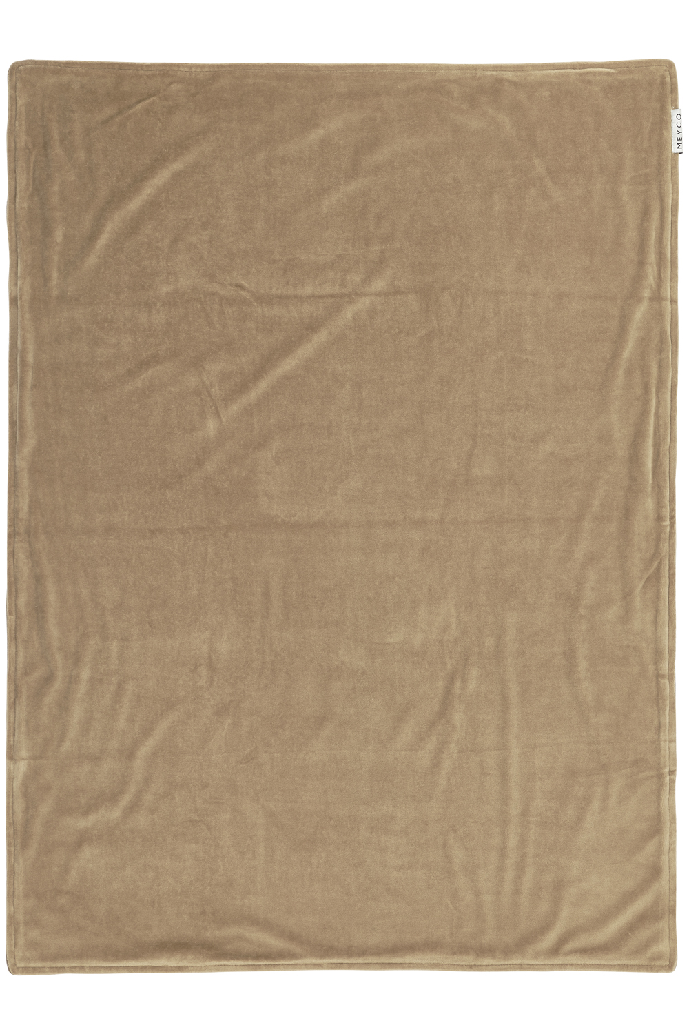Ledikant deken Knit Basic velvet - taupe - 100x150cm