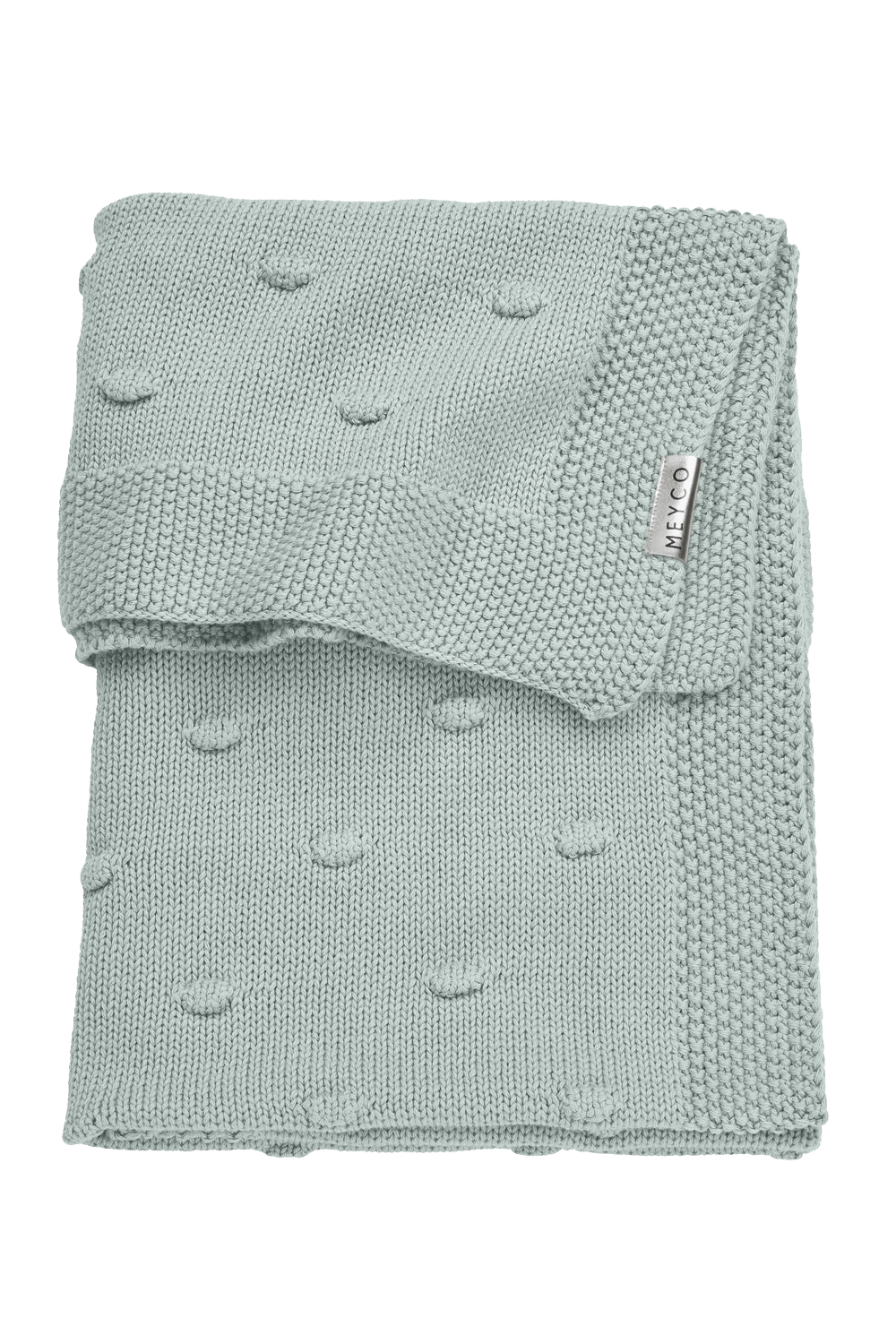 Wiegdeken Knots - stone green - 75x100cm - 1.0 TOG