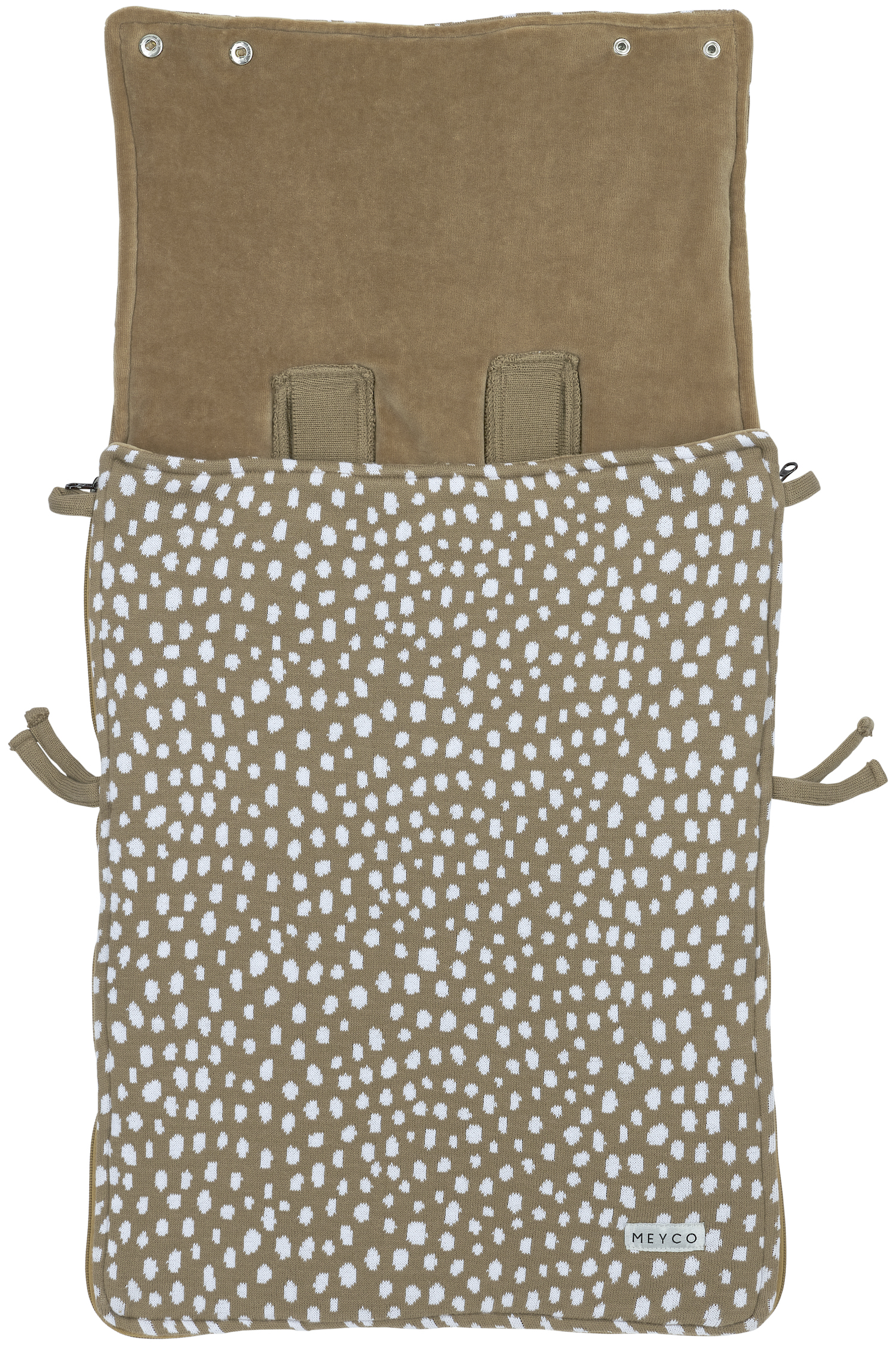 Voetenzak Cheetah - taupe - 40x82cm