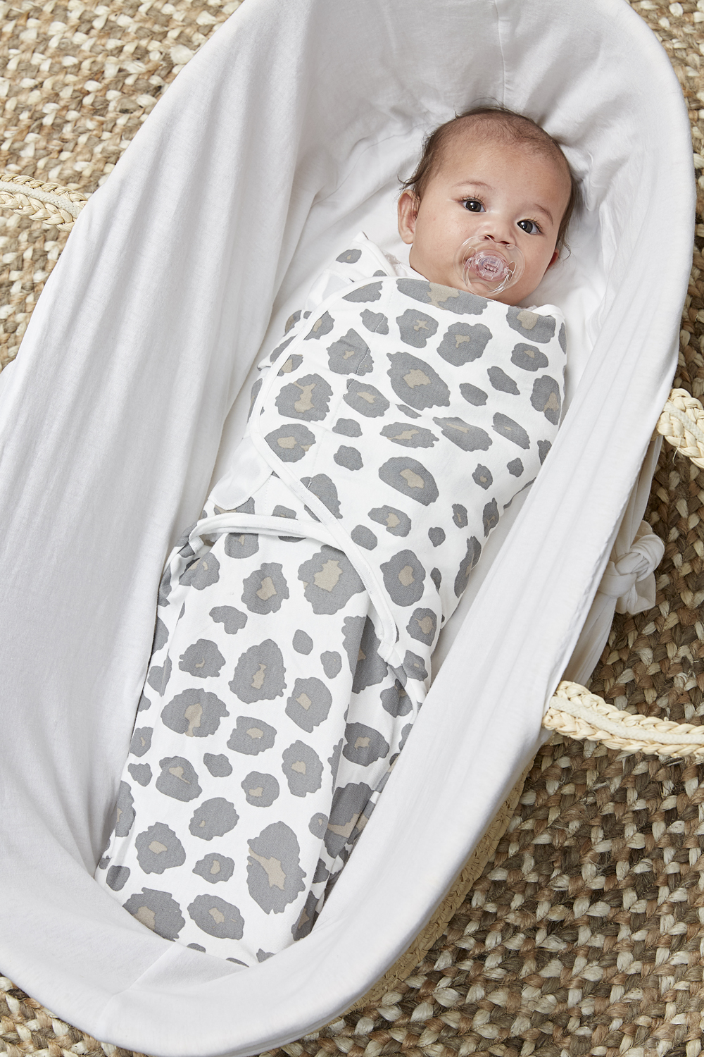 Swaddlemeyco swaddle double layer Panther - neutral - 4-6 Months